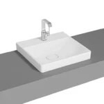 Vitra Metropole Çanak Lavabo 50x47 cm Tek Armatür Delikli, Su Taşma Deliksiz, Mat Beyaz - 7525B001-0937 - Çanak Lavabo
