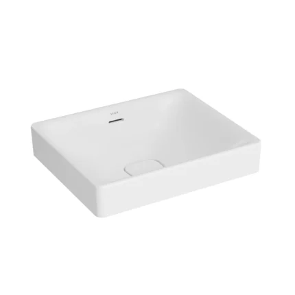 Vitra Metropole Çanak Lavabo Dikdörtgen, 50x40 cm Armatür Deliksiz, Su Taşma Delikli, Mat Beyaz - 7534B001-0673 - Çanak Lavabo
