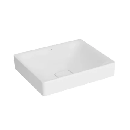 Vitra Metropole Çanak Lavabo Dikdörtgen, 50x40 cm Armatür Deliksiz, Su Taşma Deliksiz, Mat Beyaz - 7534B001-1398 - Çanak Lavabo
