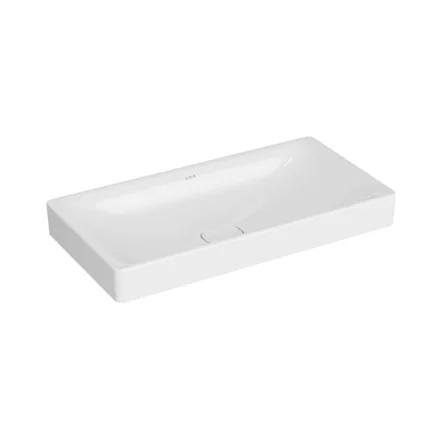 Vitra Metropole Çanak Lavabo Dikdörtgen, 80x40 cm Armatür Deliksiz, Su Taşma Deliksiz, Beyaz - 7536B003-1398 - Çanak Lavabo