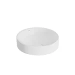 Vitra Metropole Çanak Lavabo Yuvarlak, 40x40 cm Armatür Deliksiz, Su Taşma Deliksiz, Mat Beyaz - 7532B001-1398 - Çanak Lavabo