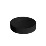 Vitra Metropole Çanak Lavabo Yuvarlak, 40x40 cm Armatür Deliksiz, Su Taşma Deliksiz, Mat Siyah - 7532B083-1398 - Çanak Lavabo