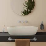 Vitra Outline Recycled Çanak Lavabo Tv Şekilli, 63x42 cm Armatür Deliksiz, Su Taşma Deliksiz, Mat Bej - 7993B066-0016 - Çanak Lavabo - 10