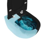 Vitra Sento Asma Klozet Rim-ex, Gizli Montajlı, Kompakt, 50 cm Taharet Borulu, Taharet Borusu Girişi Sıva Altı Uygulamalı, Mat Siyah - 7747B083-0559 - Asma Klozet - 7