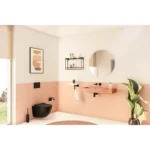 Vitra Sento Asma Klozet Rim-ex, Gizli Montajlı, Kompakt, 50 cm Taharet Borulu, Taharet Borusu Girişi Sıva Altı Uygulamalı, Mat Siyah - 7747B083-0559 - Asma Klozet - 8