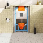 Vitra Unity, asma klozetler için, alçıpan uygulama, 98 cm, 3/6L - 761-5825-01 - Asma Klozet - 2