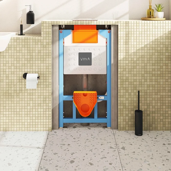 Vitra Unity, asma klozetler için, alçıpan uygulama, 98 cm, 3/6L - 761-5825-01 - Asma Klozet - 2