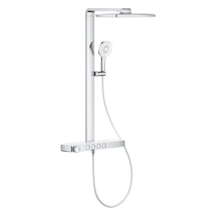 Grohe Rainshower Aqua Pure Duvara Monte Termostatik Bataryalı Duş Sistemi, Krom - 1009610000 - Duş Paneli ve Kolonu, Duş Setleri