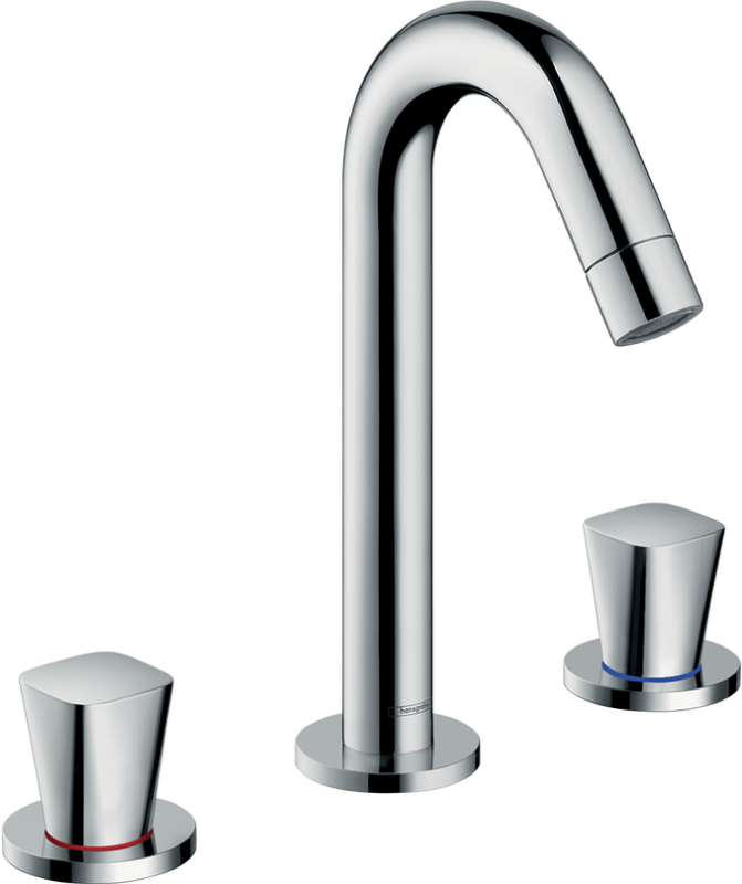 HansGrohe Logis 3 Delikli Kumandalı Lavabo Bataryası - 71133000 - Üç Delikli Lavabo Bataryası