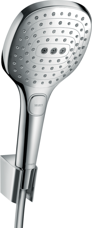Hansgrohe Raindance Select E 120 3 jet 160 cm Duş Askı Seti - 26720000 - Duş Başlığı El Duşu