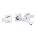 Grohe Allure 3 Delikli Lavabo Bataryası 1/2″ M-Boyut, Krom - 20193002 - Ankastre Lavabo Bataryası, Üç Delikli Lavabo Bataryası