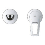 Grohe BauLoop İki Delikli Lavabo Bataryası, Krom - 20289001 - Ankastre Lavabo Bataryası - 2