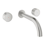 Grohe Atrio Private Collection 3 Delikli Lavabo Bataryası M-Boyut, Paslanmaz Çelik