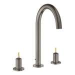 Grohe Atrio Private Collection 3 Delikli Lavabo Bataryası L-Boyut, Brushed Hard Graphite