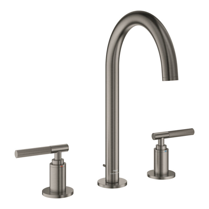 Grohe Atrio Private Collection 3 Delikli Lavabo Bataryası L-Boyut, Brushed Hard Graphite - Görsel 3