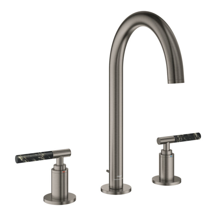 Grohe Atrio Private Collection 3 Delikli Lavabo Bataryası L-Boyut, Brushed Hard Graphite - Görsel 7