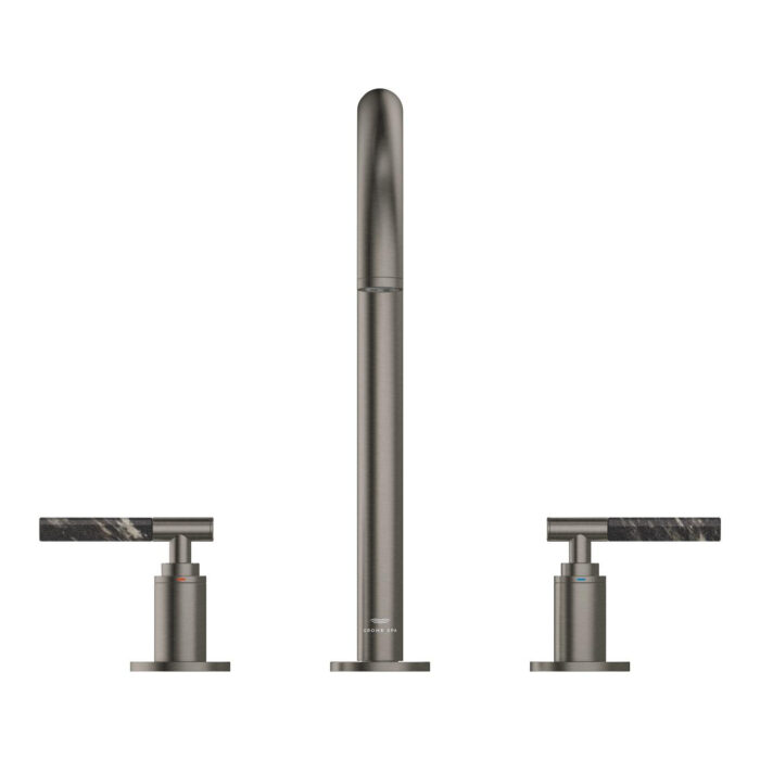 Grohe Atrio Private Collection 3 Delikli Lavabo Bataryası L-Boyut, Brushed Hard Graphite - Görsel 9