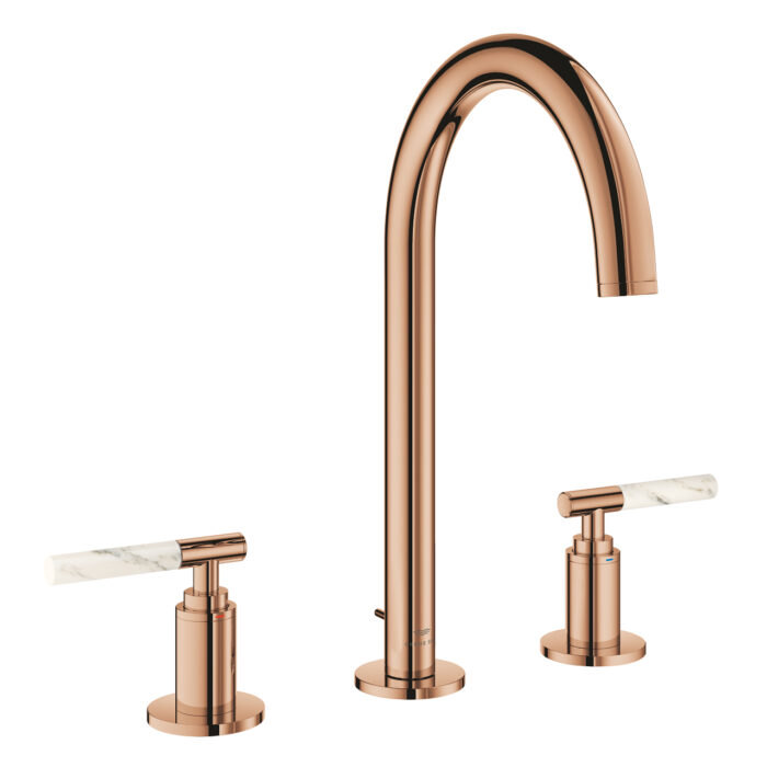 Grohe Atrio Private Collection 3 Delikli Lavabo Bataryası L-Boyut, Warm Sunset - Görsel 11