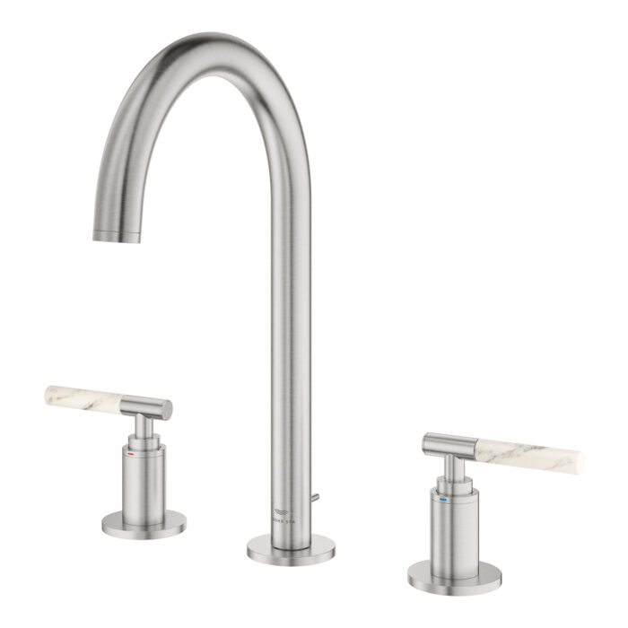 Grohe Atrio Private Collection 3 Delikli Lavabo Bataryası L-Boyut, Paslanmaz Çelik - Görsel 14