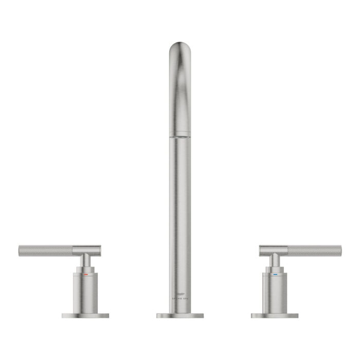 Grohe Atrio Private Collection 3 Delikli Lavabo Bataryası L-Boyut, Paslanmaz Çelik - Görsel 5