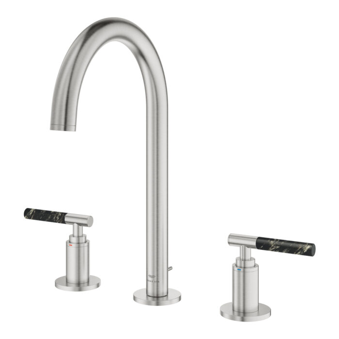 Grohe Atrio Private Collection 3 Delikli Lavabo Bataryası L-Boyut, Paslanmaz Çelik - Görsel 10