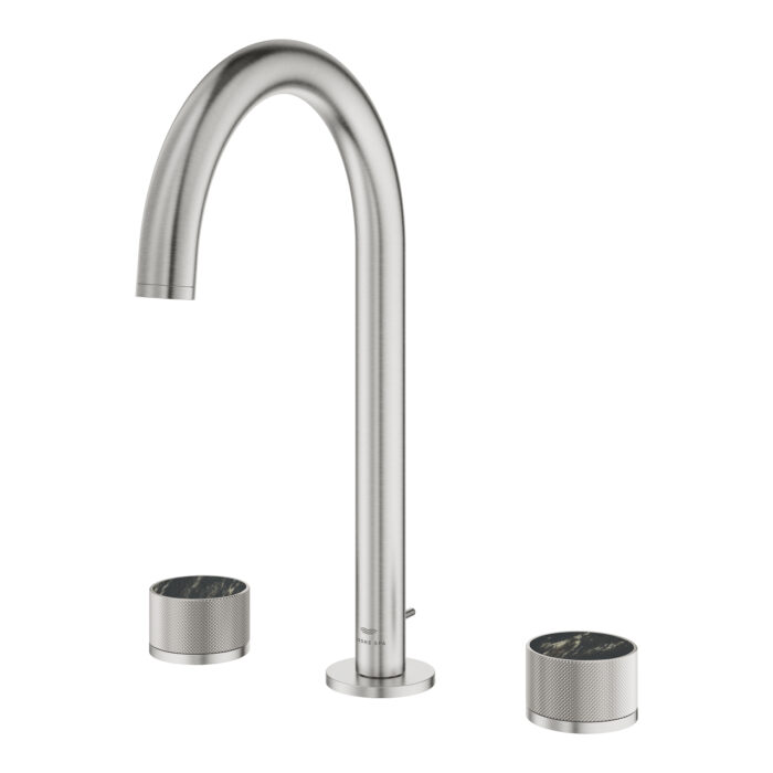 Grohe Atrio Private Collection 3 Delikli Lavabo Bataryası L-Boyut, Paslanmaz Çelik - Görsel 5