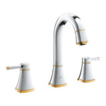 Grohe Grandera 3 Delikli Lavabo Bataryası L-Boyut, Krom/Altın
