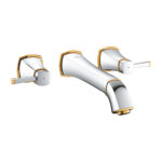 Grohe Grandera 3 Delikli Lavabo Bataryası L-Boyut, Krom/Altın