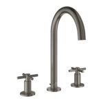 Grohe Atrio 3 Delikli Lavabo Bataryası L-Boyut, Brushed Hard Graphite