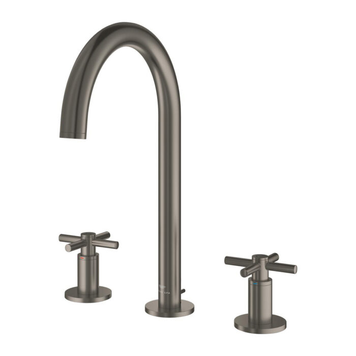 Grohe Atrio 3 Delikli Lavabo Bataryası L-Boyut, Satin Graphite - Görsel 2