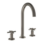 Grohe Atrio 3 Delikli Lavabo Bataryası L-Boyut, Satin Graphite