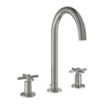 Grohe Atrio 3 Delikli Lavabo Bataryası L-Boyut, Satin Steel