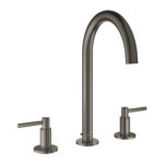 Grohe Atrio 3 Delikli Lavabo Bataryası L-Boyut, Brushed Hard Graphite