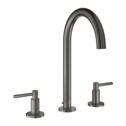 Grohe Atrio 3 Delikli Lavabo Bataryası L-Boyut, Brushed Hard Graphite