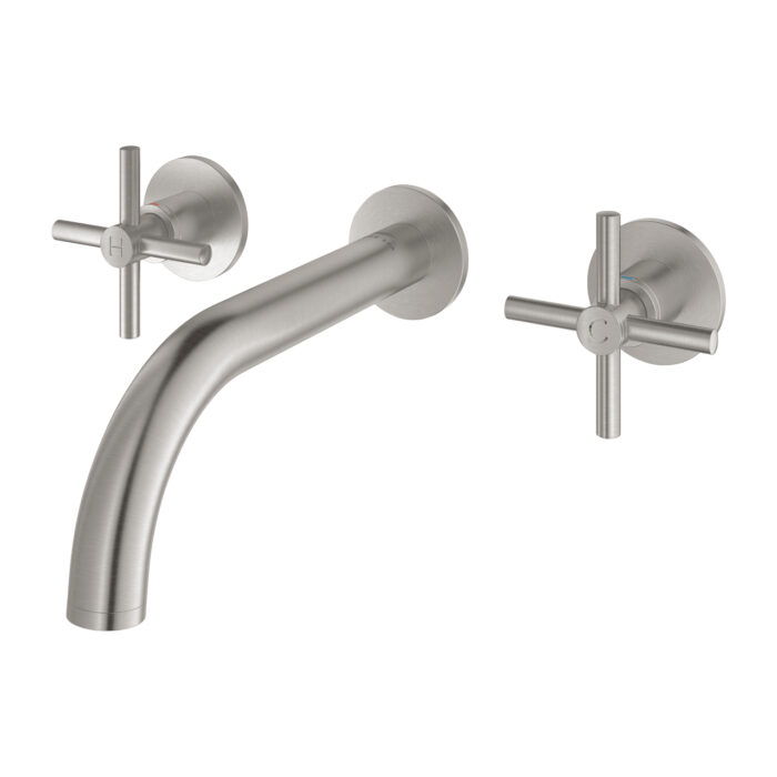 Grohe Atrio 3 Delikli Lavabo Bataryası M-Boyut, Paslanmaz Çelik - Görsel 2