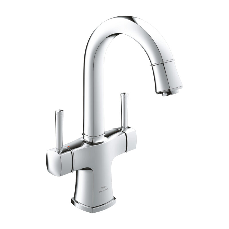 Grohe Grandera Tek Delikli Lavabo Bataryası 1/2″ L-Boyut, Krom - 20666000 - Çanak Lavabo Bataryası