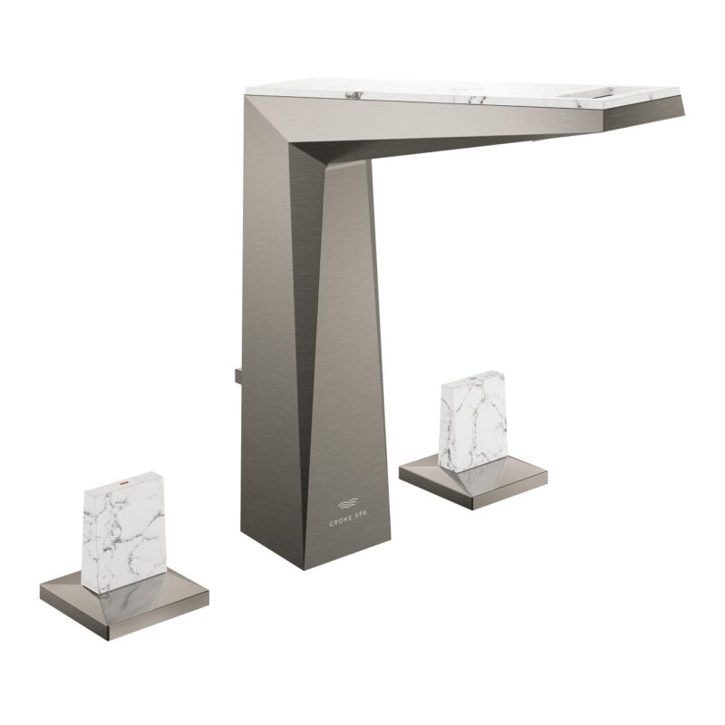 Grohe Allure Brilliant Private Collection 3 Delikli Lavabo Bataryası L-Boyut, Brushed Hard Graphite - 20668AL0 - Üç Delikli Lavabo Bataryası