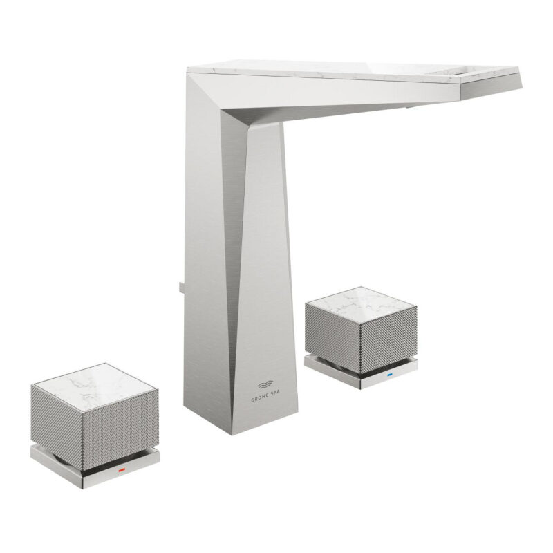 Grohe Allure Brilliant Private Collection 3 Delikli Lavabo Bataryası L-Boyut, Paslanmaz Çelik - 20671DC0 - Üç Delikli Lavabo Bataryası