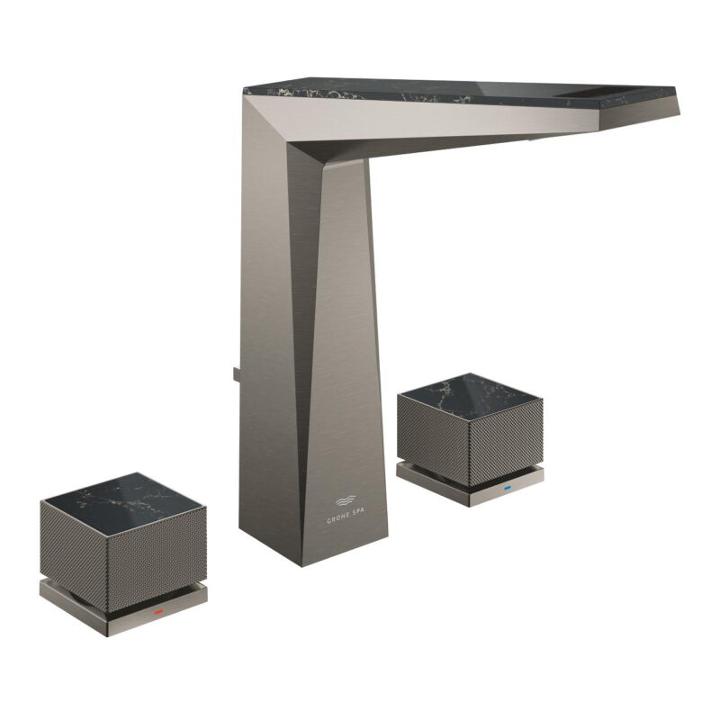 Grohe Allure Brilliant Private Collection 3 Delikli Lavabo Bataryası L-Boyut, Brushed Hard Graphite - 20672AL0 - Üç Delikli Lavabo Bataryası