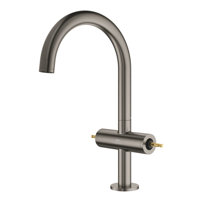 Grohe Atrio Private Collection Tek Delikli Lavabo Bataryası 1/2″ L-Boyut, Brushed Hard Graphite - Görsel 2