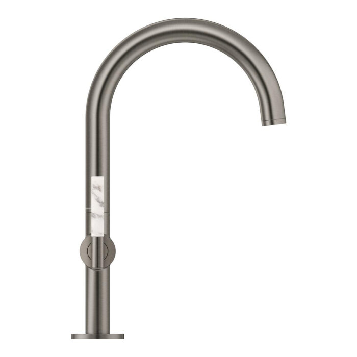Grohe Atrio Private Collection Tek Delikli Lavabo Bataryası 1/2″ L-Boyut, Brushed Hard Graphite - Görsel 12
