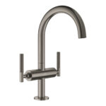 Grohe Atrio Private Collection Tek Delikli Lavabo Bataryası 1/2″ L-Boyut, Brushed Hard Graphite - Görsel 3