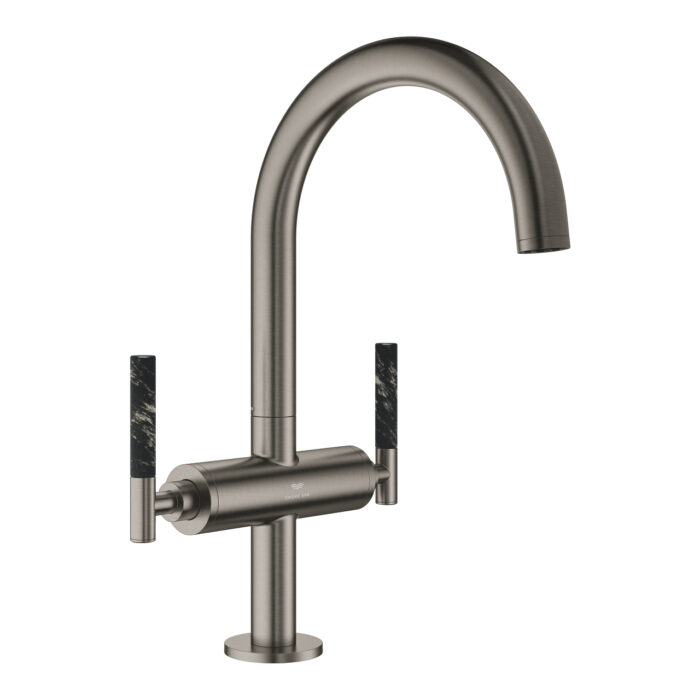 Grohe Atrio Private Collection Tek Delikli Lavabo Bataryası 1/2″ L-Boyut, Brushed Hard Graphite - Görsel 7