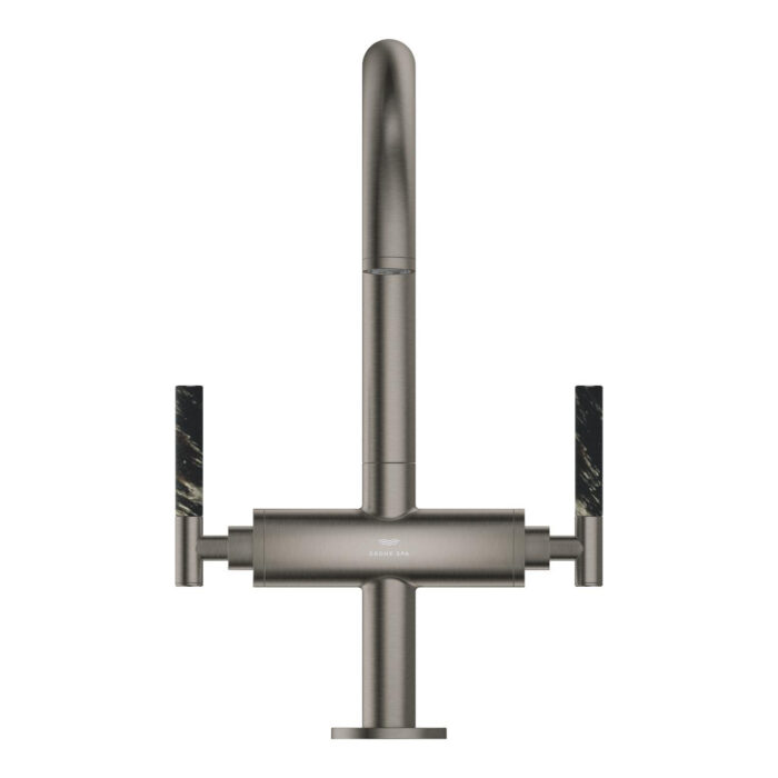 Grohe Atrio Private Collection Tek Delikli Lavabo Bataryası 1/2″ L-Boyut, Brushed Hard Graphite - Görsel 9