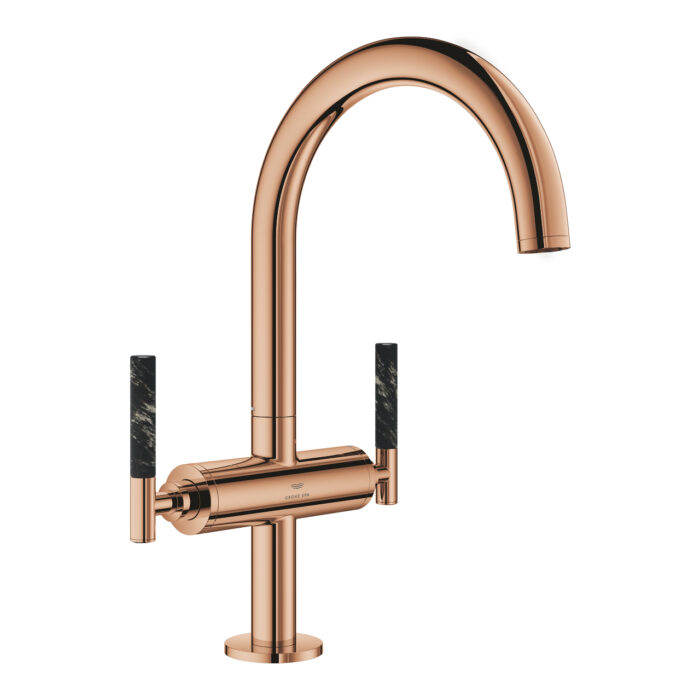 Grohe Atrio Private Collection Tek Delikli Lavabo Bataryası 1/2″ L-Boyut, Warm Sunset - Görsel 7