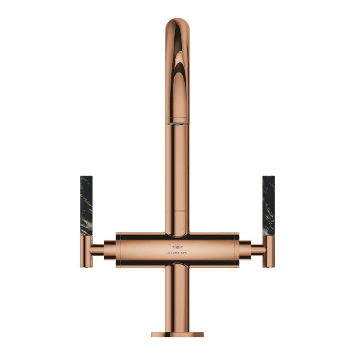 Grohe Atrio Private Collection Tek Delikli Lavabo Bataryası 1/2″ L-Boyut, Warm Sunset - Görsel 9