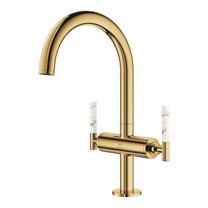 Grohe Atrio Private Collection Tek Delikli Lavabo Bataryası 1/2″ L-Boyut, Cool Sunrise - Görsel 14