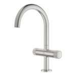 Grohe Atrio Private Collection Tek Delikli Lavabo Bataryası 1/2″ L-Boyut, Paslanmaz Çelik - Görsel 3