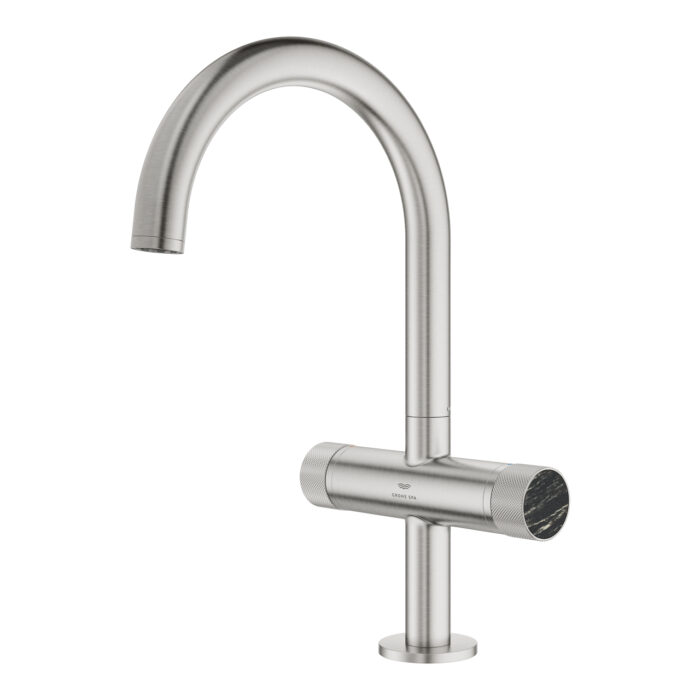 Grohe Atrio Private Collection Tek Delikli Lavabo Bataryası 1/2″ L-Boyut, Paslanmaz Çelik - Görsel 6