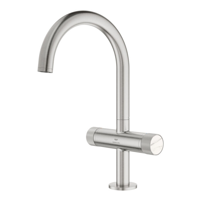 Grohe Atrio Private Collection Tek Delikli Lavabo Bataryası 1/2″ L-Boyut, Paslanmaz Çelik - Görsel 9